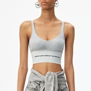 Alexander Wang Logo Elastic Bra